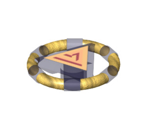 LEGO Treasure Ring with Gold Bands and Triangle (87748 / 94394)