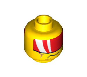 LEGO Tremor Minifigure Head (Recessed Solid Stud) (3626 / 18207)