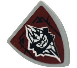 LEGO Triangular Shield (Short) with Emperor Sticker (3846)