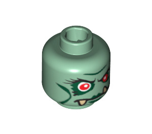 LEGO Troll Queen Head (Safety Stud) (3626 / 86196)