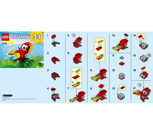 LEGO Tropical Parrot Set 30581 Instructions
