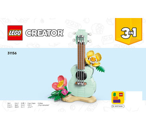 LEGO Tropical Ukulele Set 31156 Instructions
