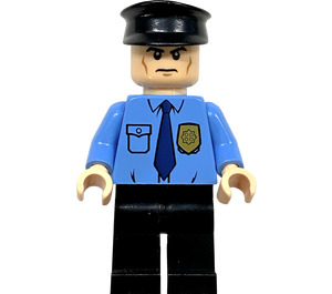 LEGO Truck Chauffør med Vagt Uniform Minifigur