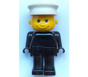 LEGO Truck Driver with White Hat Minifigure