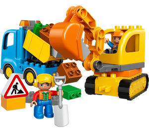LEGO Truck & Tracked Excavator Set 10812