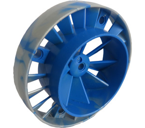 LEGO Turbine Motor met Marbled Blauw (59924)