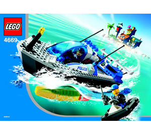 LEGO Turbo-Charged Police Boat Set 4669 Instructions