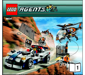 LEGO Turbocar Chase Set 8634 Instructions