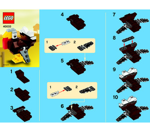 LEGO Truthahn 40033 Instructions