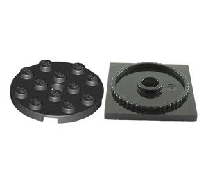 LEGO Turntable 4 x 4 x 0.667 with Black Locking Base (61485)