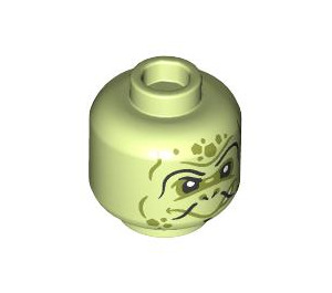 LEGO Turtle Minister Minifigure Head (Recessed Solid Stud) (3274 / 102776)