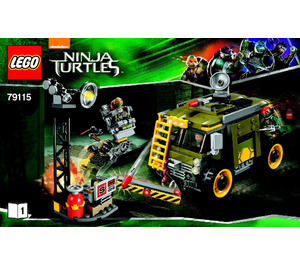 LEGO Schildkröte Van Takedown 79115 Instructions