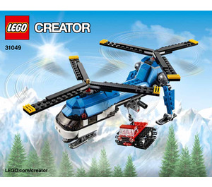 LEGO Twin Spin Helicopter Set 31049 Instructions