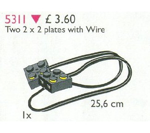 LEGO Two 2 x 2 Plates with Wire, 25.6 cm Set 5311