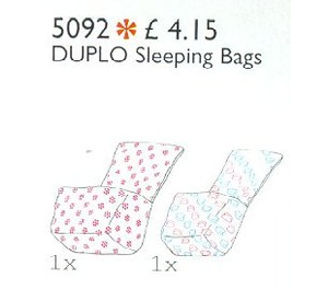 LEGO Two Duplo Sleeping Bags Set 5092