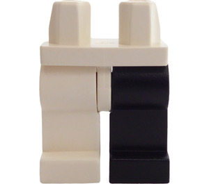 LEGO Dos Cara Piernas, Negro Izquierda y Blanco Derecha Piernas (3815)