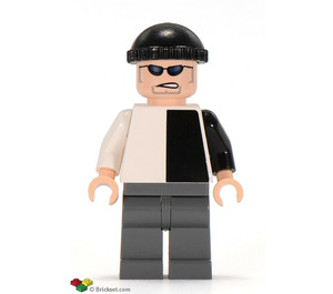 LEGO Two-Cara's Henchman con Negro y Blanco Parte superior Minifigura