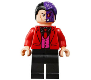LEGO Two-Gezicht met Zwart Shirt, Rood Tie en Jacket minifiguur
