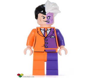 LEGO Two-Face met Orange en Purple Suit minifiguur