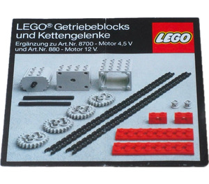 LEGO Two Gear Blocks Set 872 Instructions