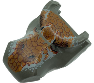 LEGO Tyrannosaurus Rex Upper Jaw with Dark Orange Scales (30459 / 41653)