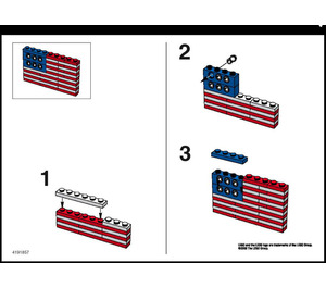 LEGO U.S. Flag Set 10042 Instructions