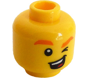 LEGO Unicorn Guy Minifigure Head (Recessed Solid Stud) (3626 / 37757)