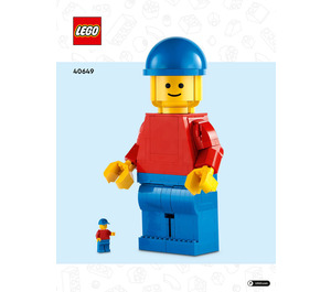 LEGO Up-Scaled Minifigure Set 40649 Instructions