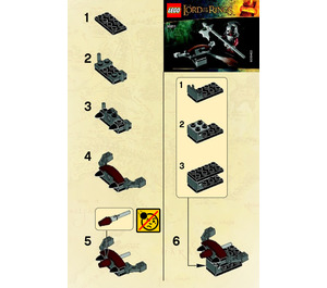 LEGO Uruk-Hai avec ballista 30211 Instructions