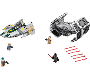 LEGO Vader's TIE Advanced vs. A-wing Starfighter 75150