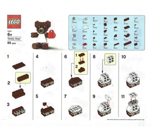 LEGO Valentine's Bear Set TEDDY