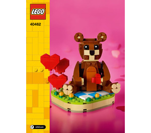 LEGO Valentine's Brown Bear 40462 Instructies