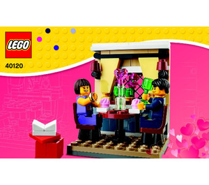 LEGO Valentine's Jour Dîner 40120 Instructions