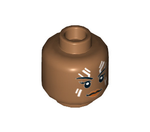 LEGO Valkyrie Minifigure Head (Recessed Solid Stud) (3626 / 34834)