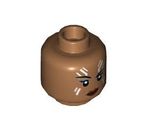 LEGO Valkyrie Minifigure Head (Recessed Solid Stud) (3626 / 79256)