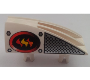 LEGO Vehicle Side Flaring Intake 1 x 4 with Firefighter (Left) (30647)