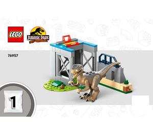 LEGO Velociraptor Escape Set 76957 Instructions