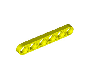 LEGO Leuchtendes Gelb Strahl 6 x 0.5 Dünn (28570 / 32063)