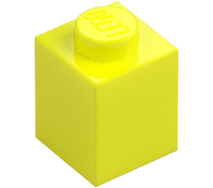 LEGO Zářivě žlutá Kostka 1 x 1 (3005 / 30071)