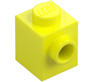 LEGO Levendig geel Steen 1 x 1 met Nop aan Eén Kant (87087)