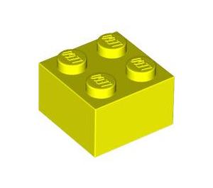 LEGO Levendig geel Steen 2 x 2 (3003 / 6223)