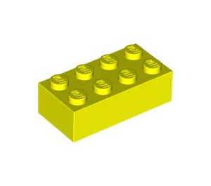 LEGO Leuchtendes Gelb Backstein 2 x 4 (3001 / 72841)