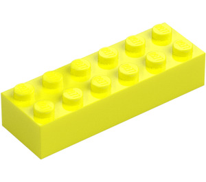 LEGO Jaune Vif Brique 2 x 6 (2456 / 44237)