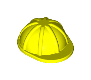 LEGO Levendig geel Bouw Helm met rand (3833)