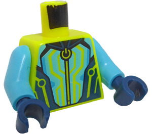 LEGO Leuchtendes Gelb Cyber Rider Minifigur Torso (973 / 76382)