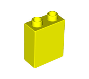 LEGO Vibrant Yellow Duplo Brick 1 x 2 x 2 with Bottom Tube (15847 / 76371)