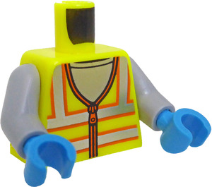 LEGO Kraftig gul Maintenance Minifig Torso (973 / 76382)