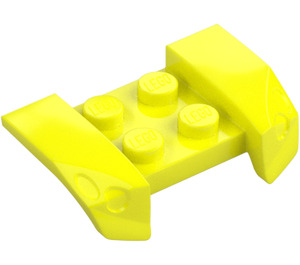 LEGO Żywy żółty Błotnik Talerz 2 x 4 z Overhanging Headlights (44674)