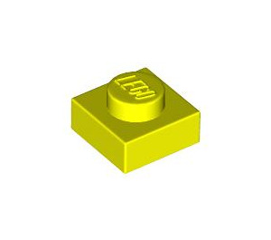 LEGO Levendig geel Plaat 1 x 1 (3024 / 30008)