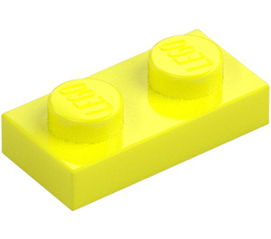 LEGO Levende gul Plate 1 x 2 (3023 / 28653)